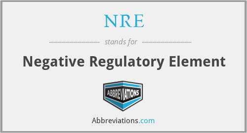 NRE - Negative Regulatory Element