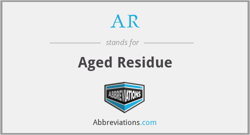 AR - Aged Residue