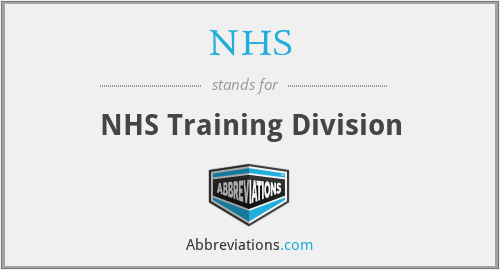 NHS - NHS Training Division