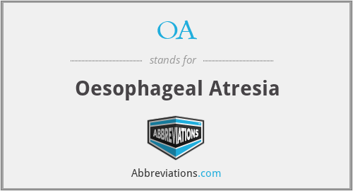 OA - Oesophageal Atresia