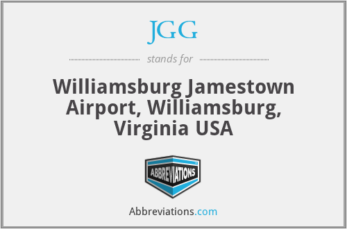 JGG - Williamsburg Jamestown Airport, Williamsburg, Virginia USA