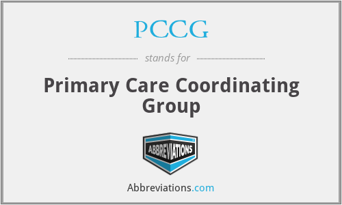 PCCG - Primary Care Coordinating Group