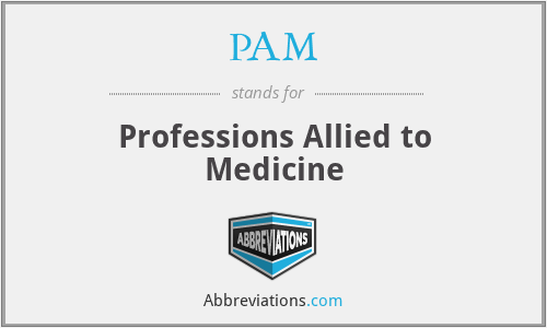 PAM - Professions Allied to Medicine