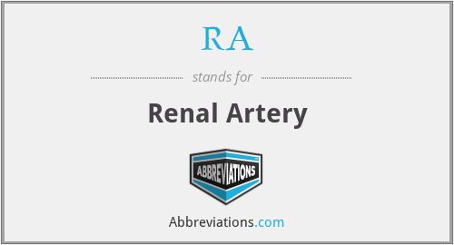 RA - Renal Artery
