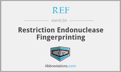 REF - Restriction Endonuclease Fingerprinting