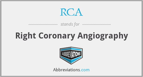 RCA - Right Coronary Angiography