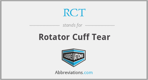 RCT - Rotator Cuff Tear