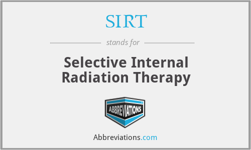 SIRT - Selective Internal Radiation Therapy
