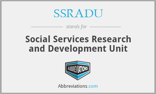 SSRADU - Social Services Research and Development Unit