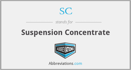SC - Suspension Concentrate