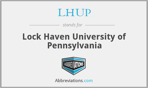 LHUP - Lock Haven University of Pennsylvania