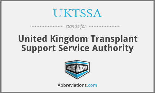 UKTSSA - United Kingdom Transplant Support Service Authority