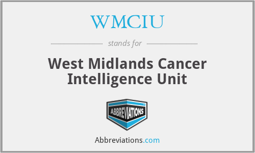 WMCIU - West Midlands Cancer Intelligence Unit