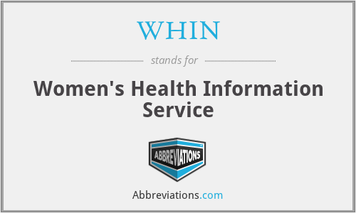 WHIN - Women's Health Information Service