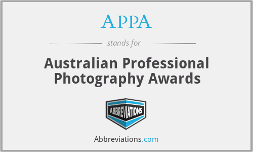 APPA - Australian Professional Photography Awards