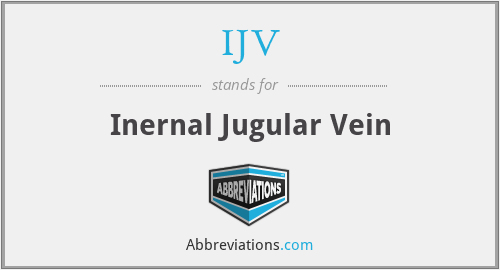 IJV - Inernal Jugular Vein