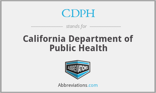 CDPH - California Department of Public Health