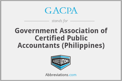 GACPA - Government Association of Certified Public Accountants (Philippines)