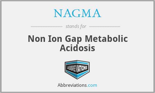 NAGMA - Non Ion Gap Metabolic Acidosis