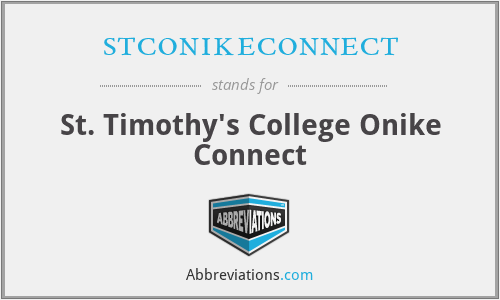 stconikeconnect - St. Timothy's College Onike Connect