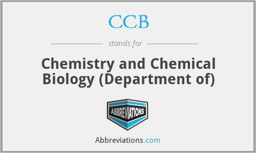 CCB - Chemistry and Chemical Biology (Department of)