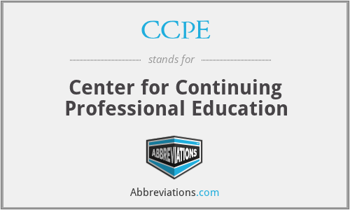 CCPE - Center for Continuing Professional Education
