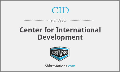 CID - Center for International Development