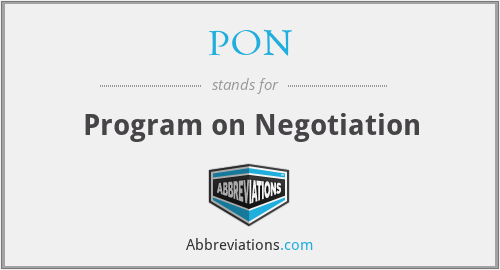PON - Program on Negotiation