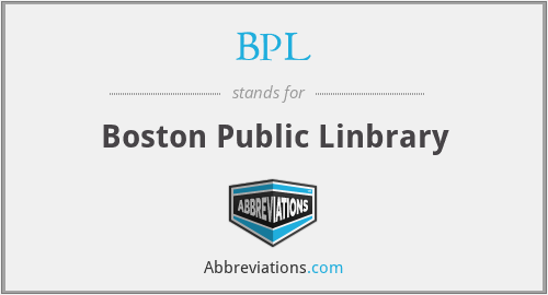 BPL - Boston Public Linbrary