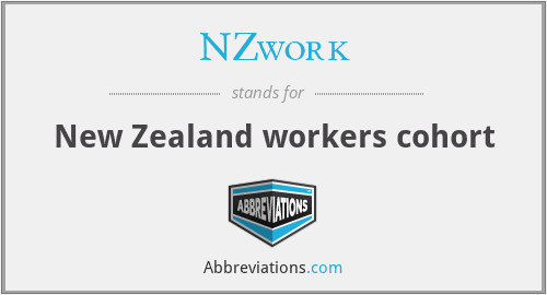 NZwork - New Zealand workers cohort