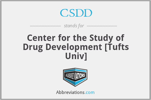 CSDD - Center for the Study of Drug Development [Tufts Univ]