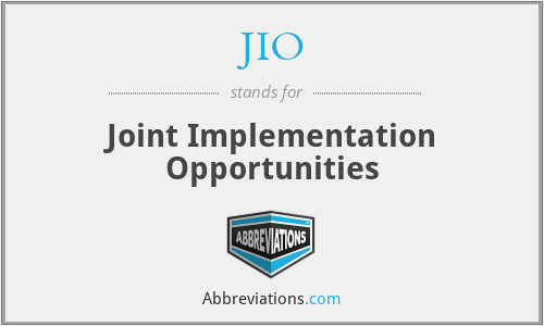 JIO - Joint Implementation Opportunities