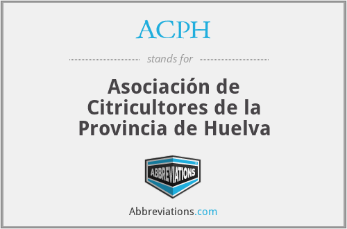 ACPH - Asociación de Citricultores de la Provincia de Huelva