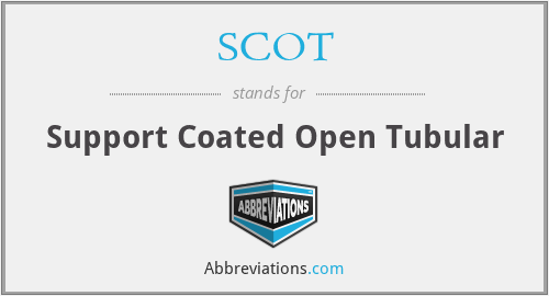 SCOT - Support Coated Open Tubular