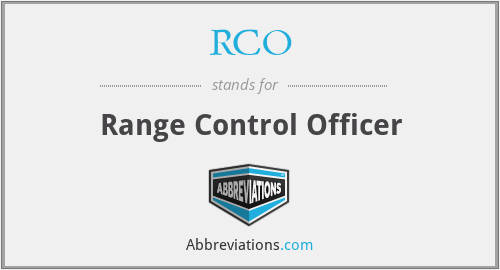 RCO - Range Control Officer