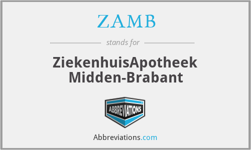 ZAMB - ZiekenhuisApotheek Midden-Brabant