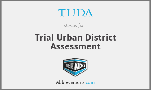 TUDA - Trial Urban District Assessment