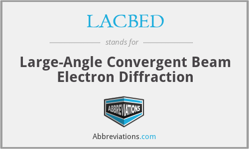 LACBED - Large-Angle Convergent Beam Electron Diffraction