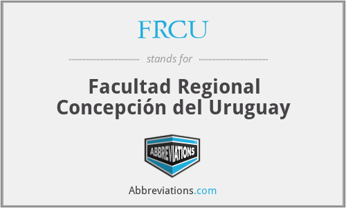 FRCU - Facultad Regional Concepción del Uruguay