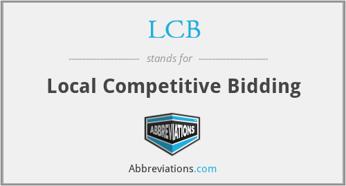 LCB - Local Competitive Bidding