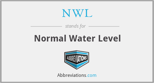 NWL - Normal Water Level