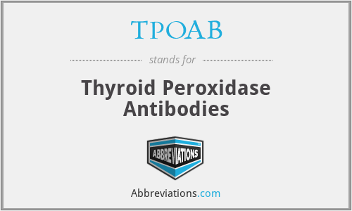 TPOAB - Thyroid Peroxidase Antibodies