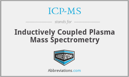 ICP-MS - Inductively Coupled Plasma Mass Spectrometry