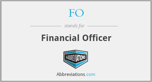 FO - Financial Officer