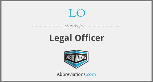 LO - Legal Officer