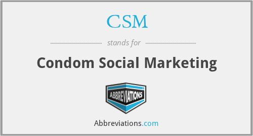 CSM - Condom Social Marketing