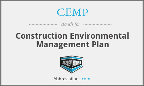 CEMP - Construction Environmental Management Plan