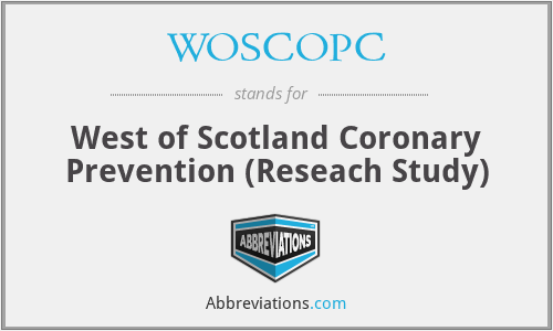 WOSCOPC - West of Scotland Coronary Prevention (Reseach Study)