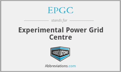 EPGC - Experimental Power Grid Centre