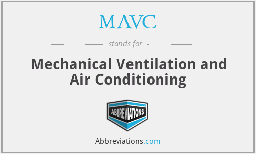 MAVC - Mechanical Ventilation and Air Conditioning